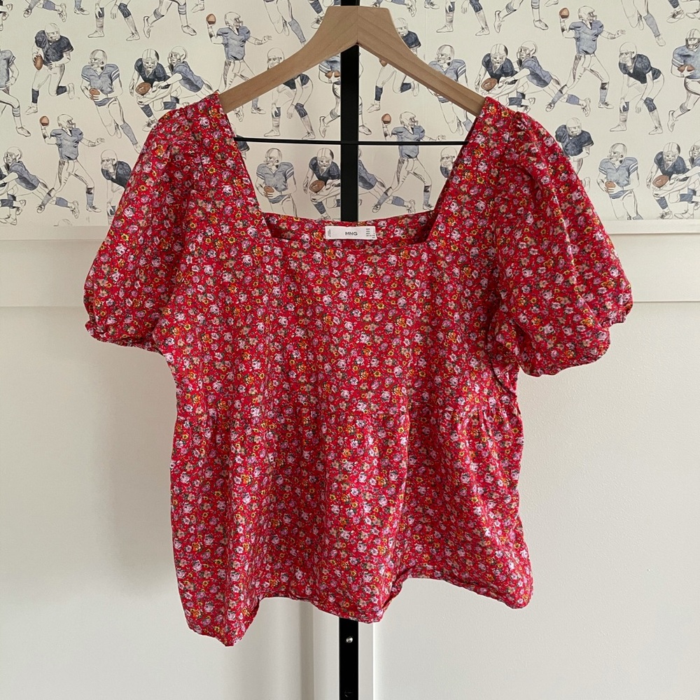 Mango Square Neck Top